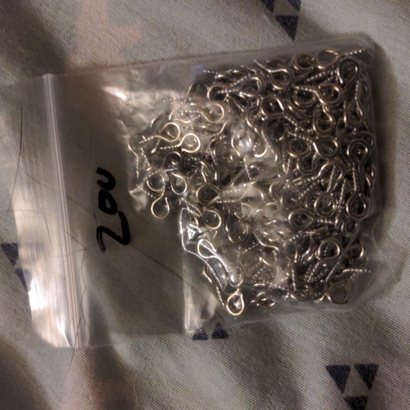 Eye lit eyelit eye screw for crafts 200pc lot - Picture 3 of 3